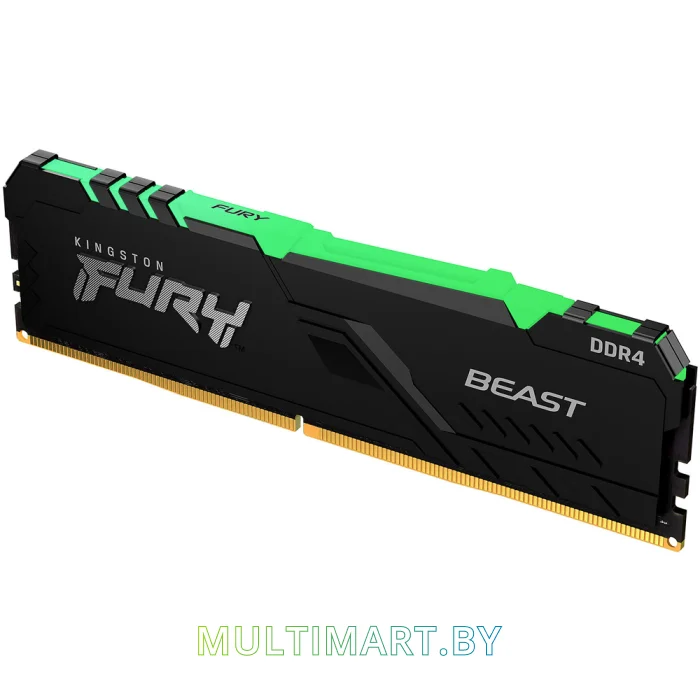 Оперативная память Kingston FURY Beast RGB 32GB DDR4 PC4-24000 (KF430C16BBA/32)